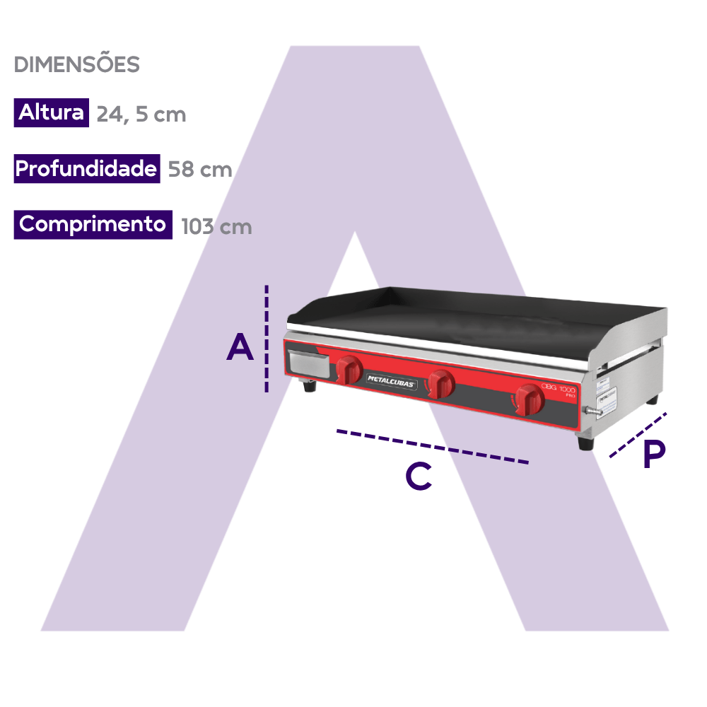 12030G-10348- CBG-1000 PRO DIMENSOES
